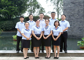 Front desk group photo